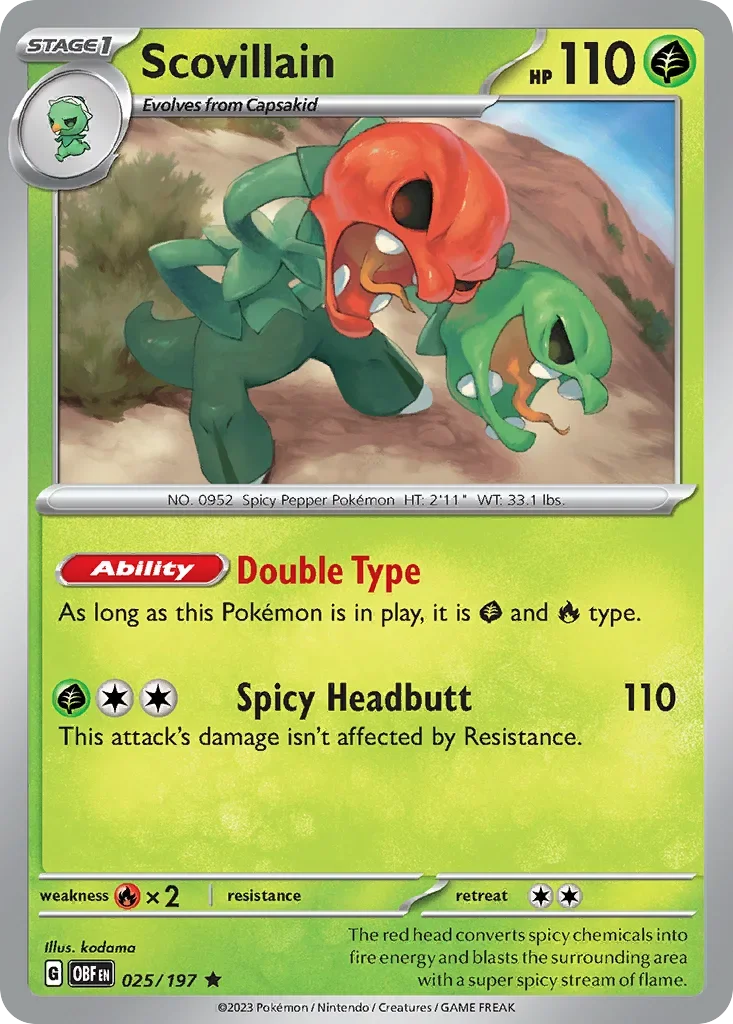 025/197 from Obsidian Flames Rare Pokemon Card