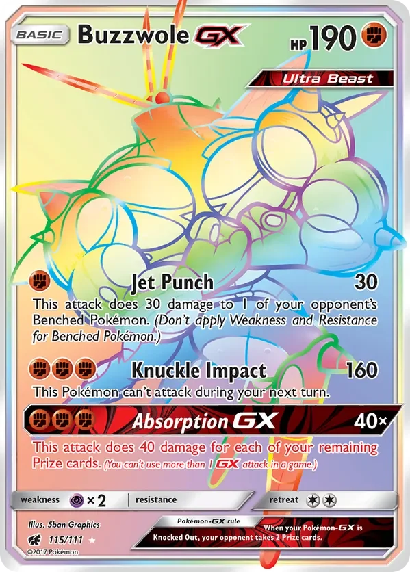 115/111 from Crimson Invasion Rainbow Rare Pokemon Card