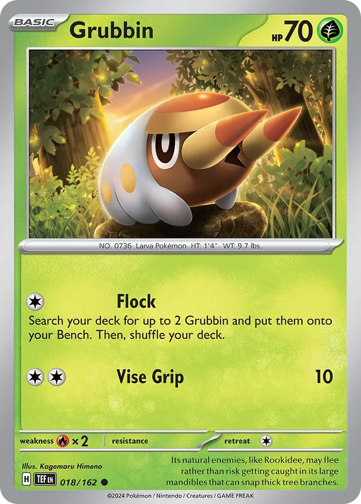 018/162 from Temporal Forces Card List Common Pokemon Card