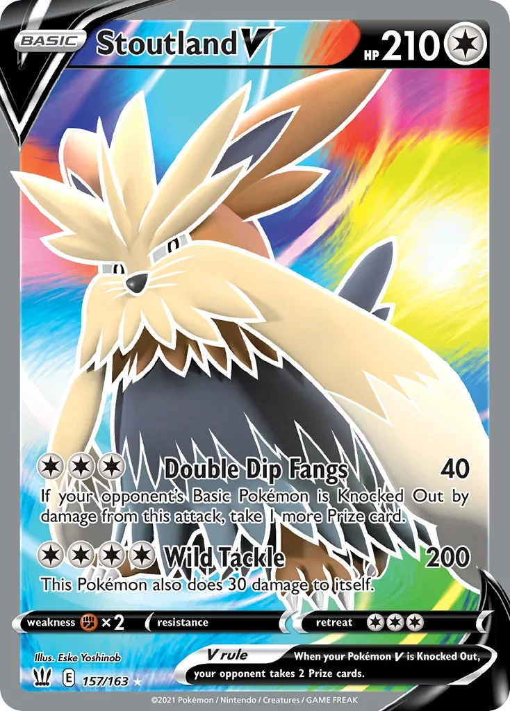 157/163 from Battle Styles Full Art Pokemon Card