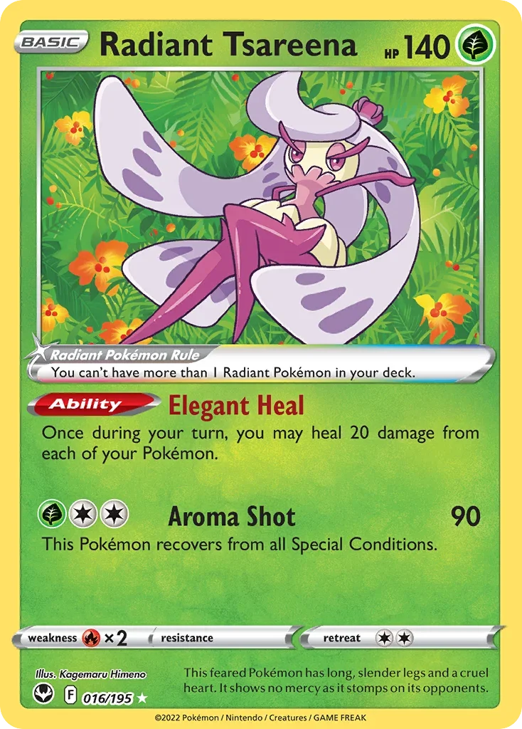 016/195 from Silver Tempest Radiant Rare Pokemon Card