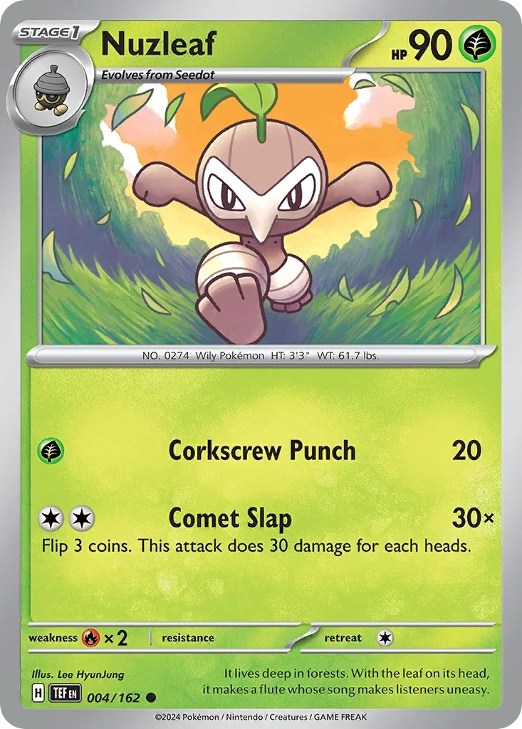 004/162 from Temporal Forces Card List Common Pokemon Card