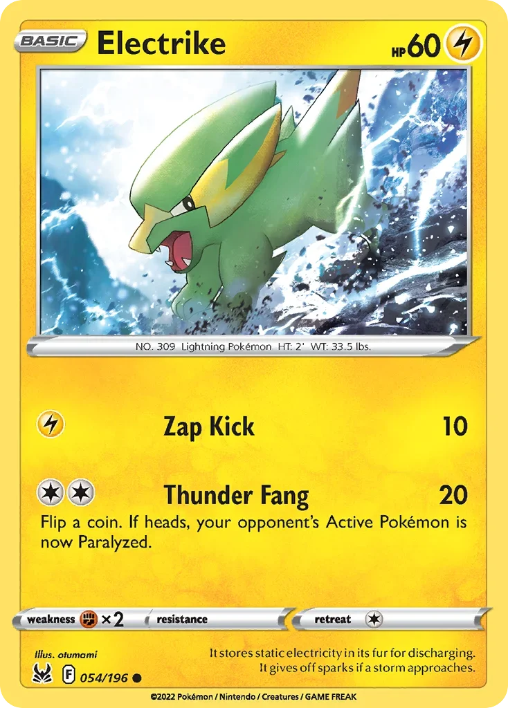 054/196 from Lost Origin Common Pokemon Card