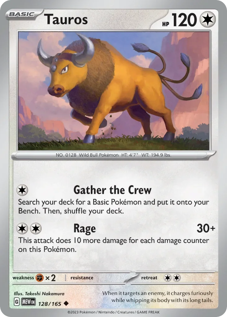 128/165 from 151 Uncommon Pokemon Card
