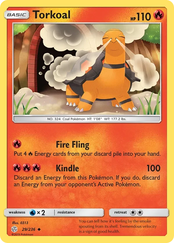 29/236 Torkoal Uncommon Pokemon Card