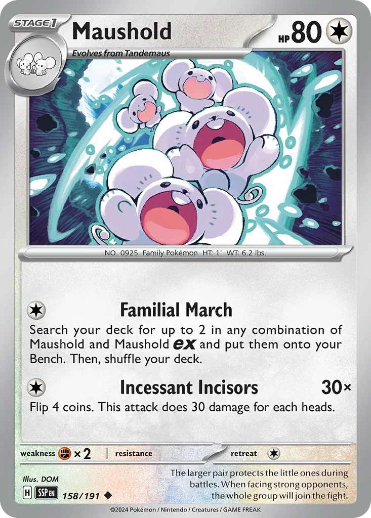 158/191 from Surging Sparks Card List Uncommon Pokemon Card