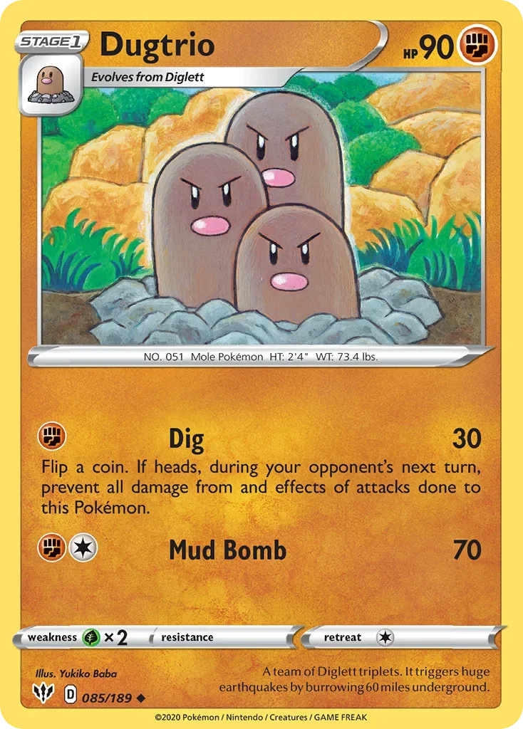 085/189 from Darkness Ablaze Uncommon Pokemon Card