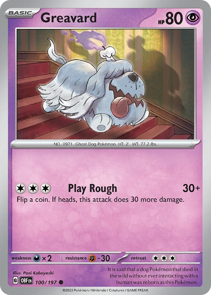 100/197 from Obsidian Flames Common Pokemon Card
