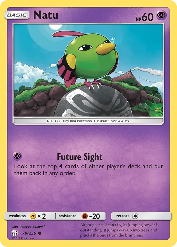 78/236 Natu Common Pokemon Card