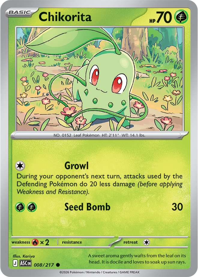 008/217 Chikorita from Ascended Heroes Common