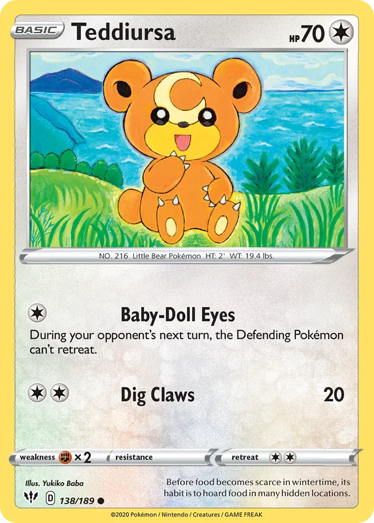 138/189 from Darkness Ablaze Common Pokemon Card