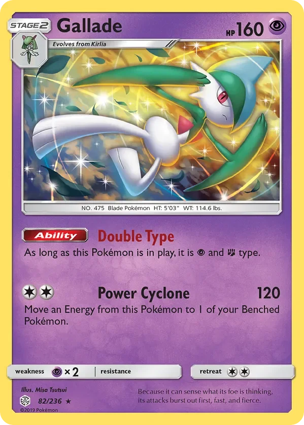 82/236 Gallade Holo Rare Pokemon Card