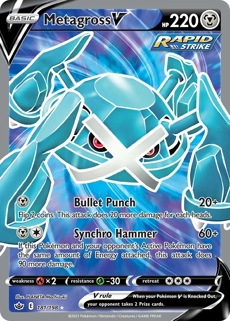 181/198 from Chilling Reign Full Art Pokemon Card