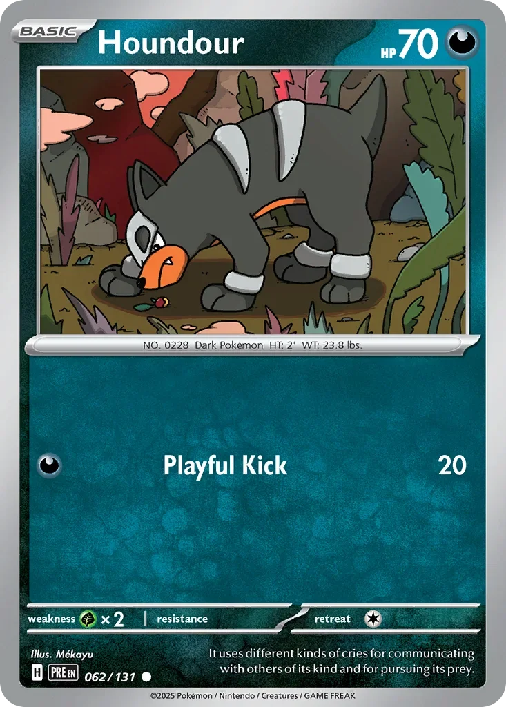 062/131 from Prismatic Evolutions Card List Common Pokemon Card