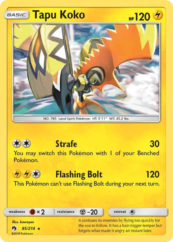 85/214 from Lost Thunder Holo Rare Pokemon Card