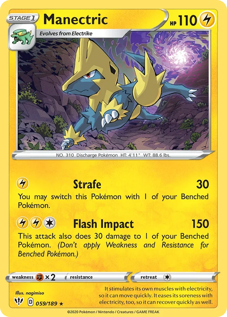 059/189 from Darkness Ablaze Rare Pokemon Card