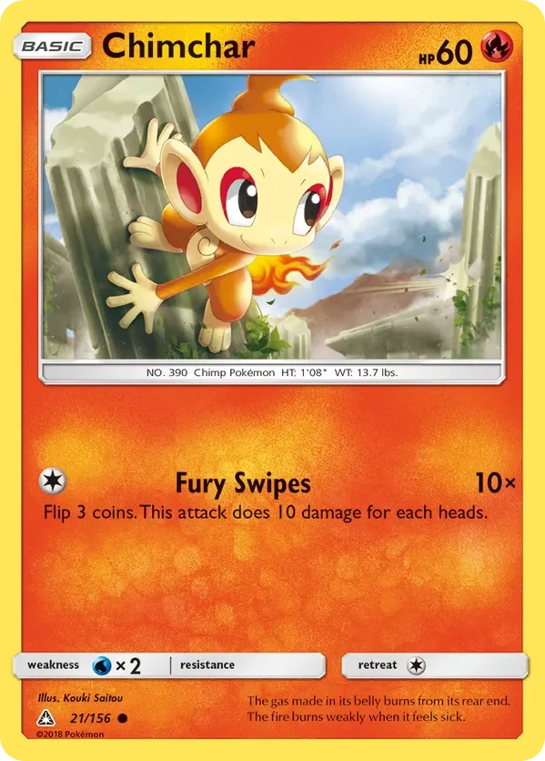 21/156 from Ultra Prism Common Pokemon Card