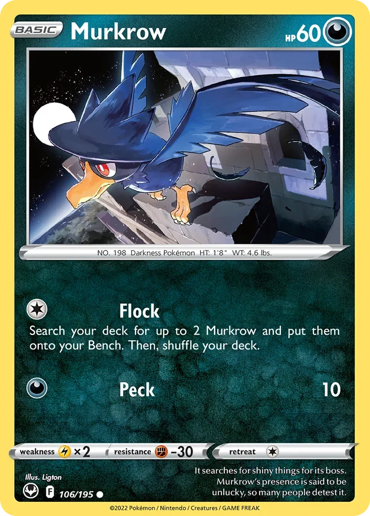 106/195 from Silver Tempest Common Pokemon Card
