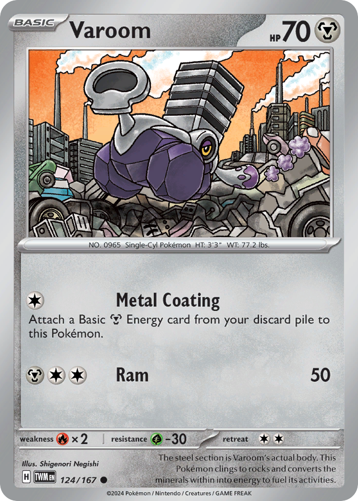 124/167 from Twilight Masquerade Common Pokemon Card