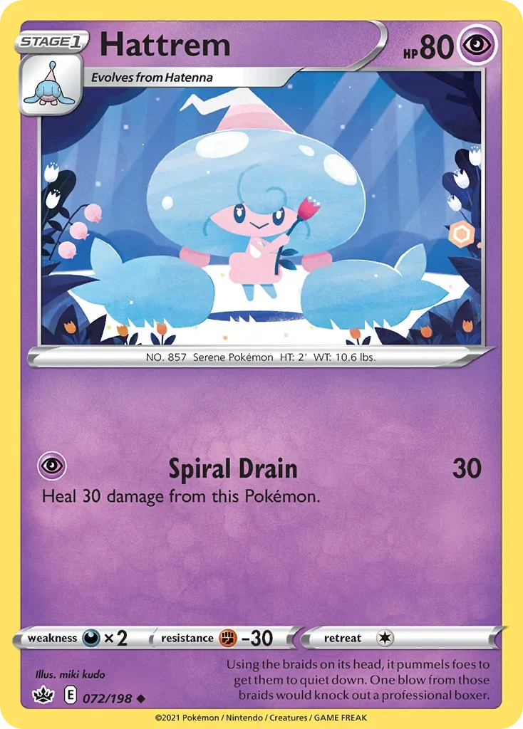 072/198 from Chilling Reign Uncommon Pokemon Card