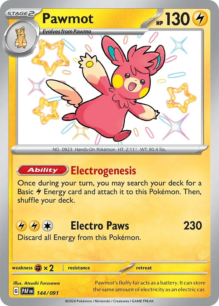 144/091 from Paldean Fates Shiny Rare Pokemon Card