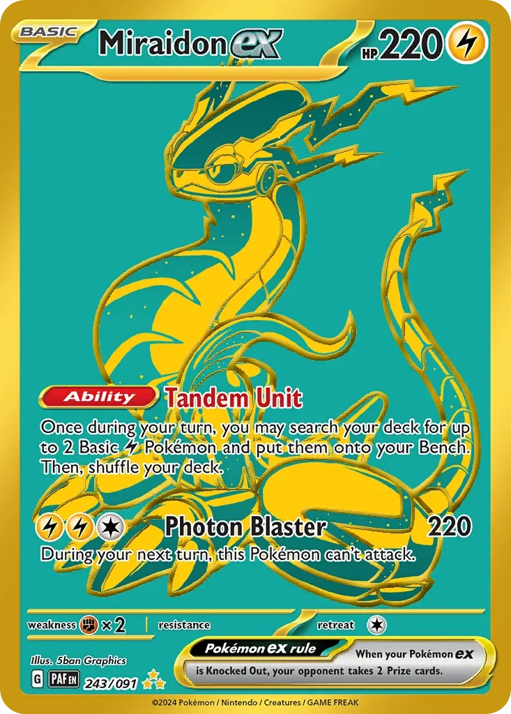 243/091 from Paldean Fates Hyper Rare Pokemon Card