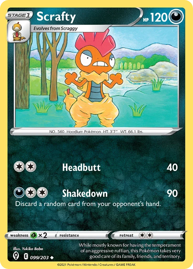 099/203 from Evolving Skies Uncommon Pokemon Card