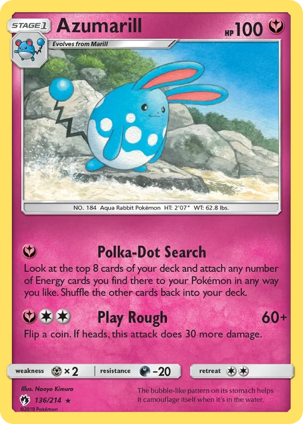 136/214 from Lost Thunder Rare Pokemon Card