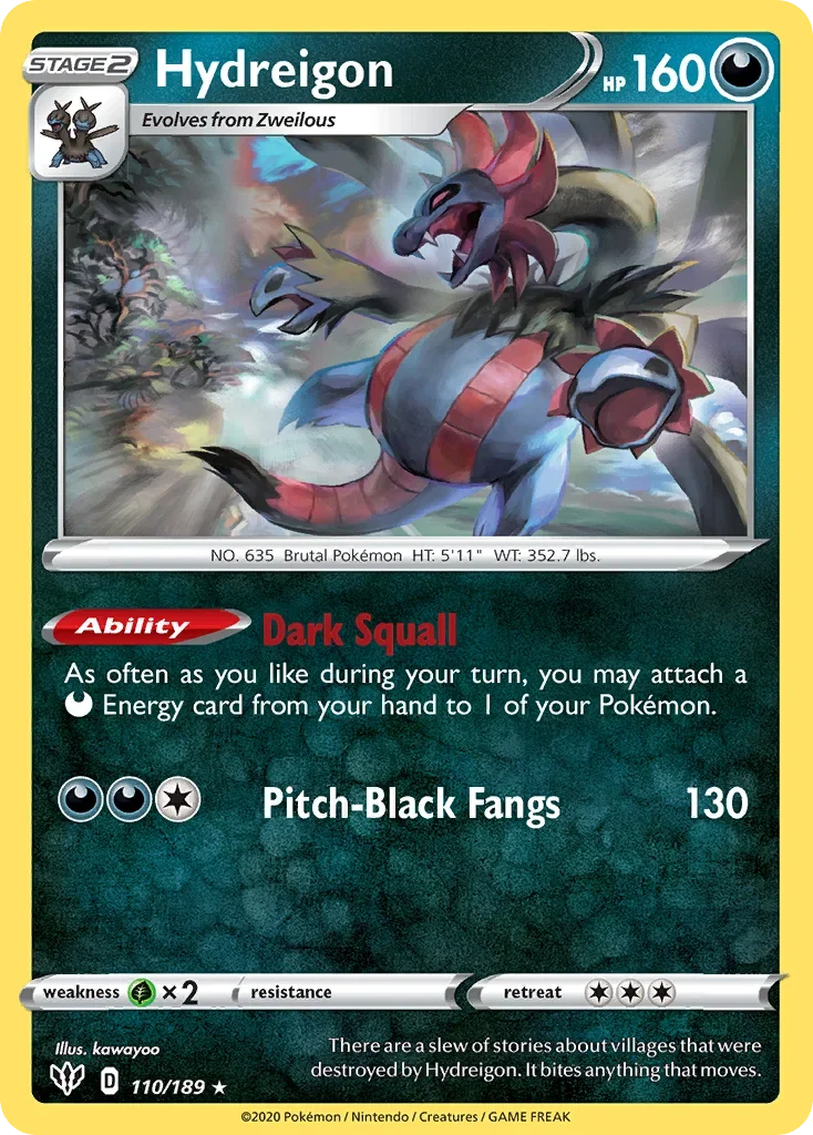 110/189 from Darkness Ablaze Rare Pokemon Card