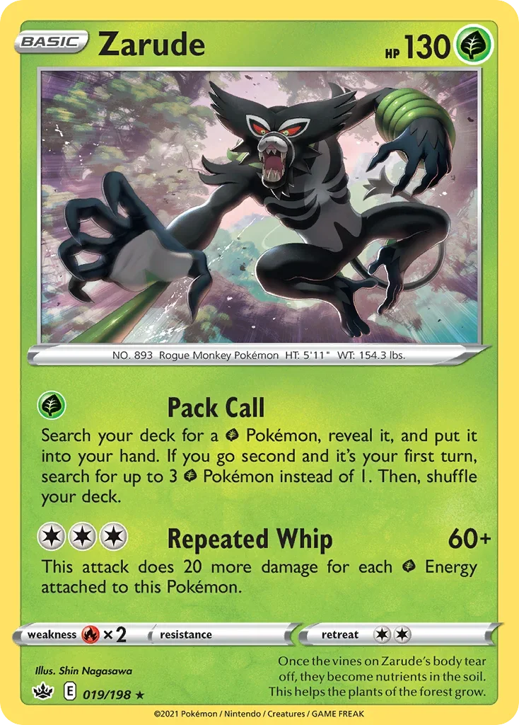 019/198 from Chilling Reign Holo Rare Pokemon Card