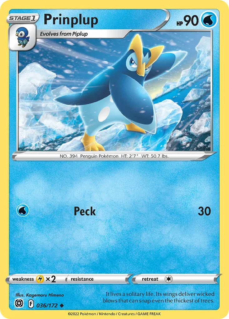 036/172 from Brilliant Stars Uncommon Pokemon Card