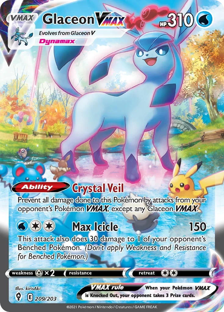 209/203 from Evolving Skies Alternate Art Secret Rare Pokemon Card