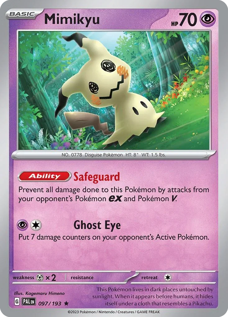 097/193 from Paldea Evolved Rare Pokemon Card