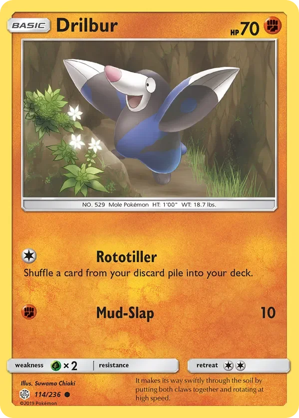 114/236 Drilbur Common Pokemon Card