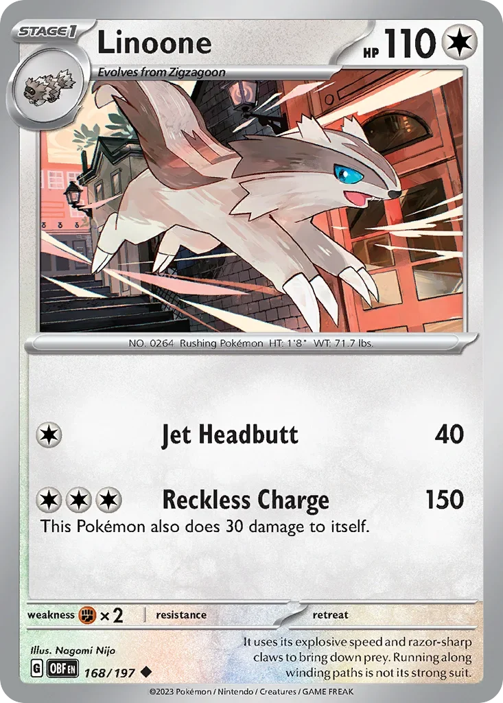 168/197 from Obsidian Flames Uncommon Pokemon Card