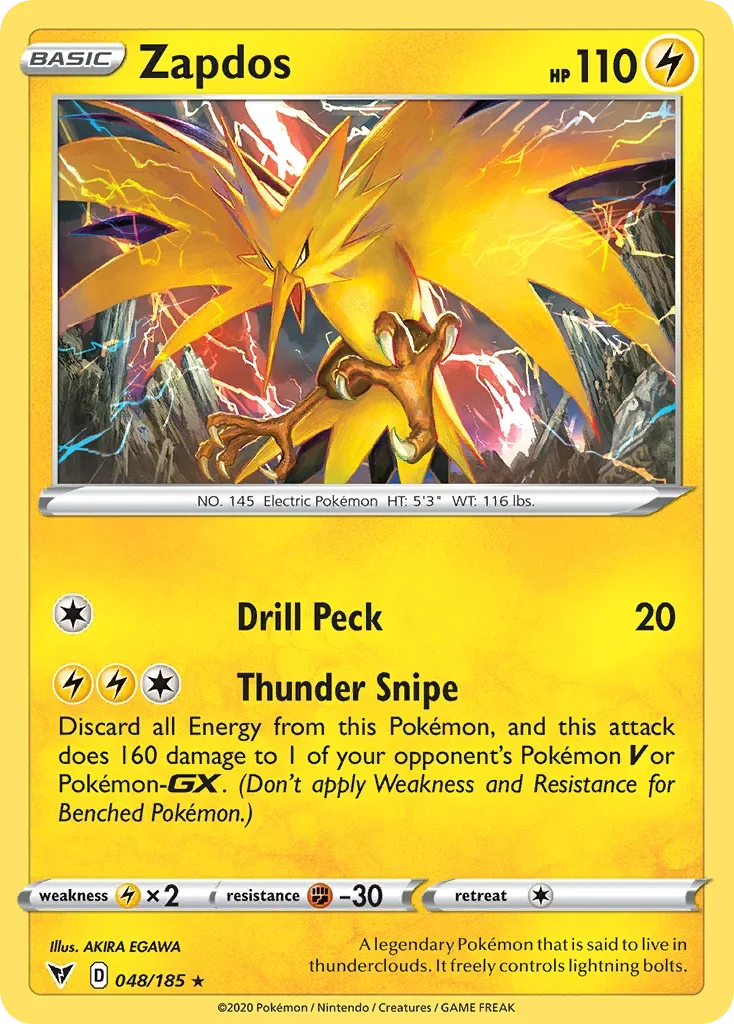 048/185 from Vivid Voltage Holo Rare Pokemon Card