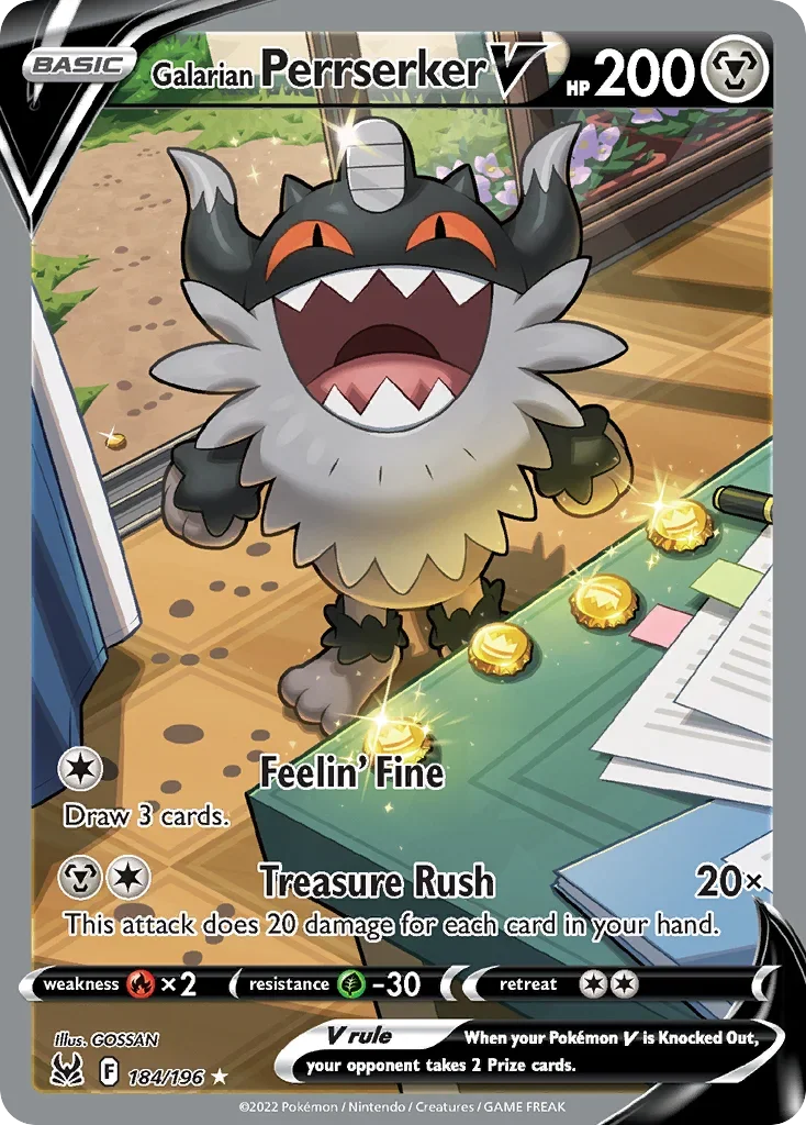 184/196 from Lost Origin Ultra Rare Pokemon Card