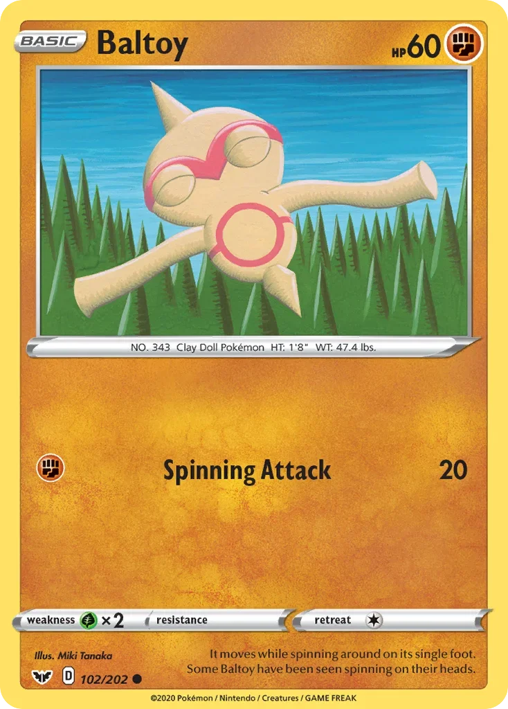 102/202 from Sword & Shield Common Pokemon Card