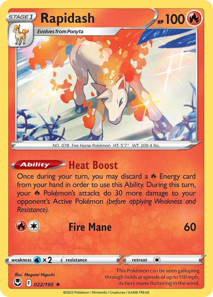 022/195 from Silver Tempest Holo Rare Pokemon Card