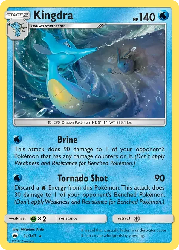 31/147 from Burning Shadows Holo Rare Pokemon Card