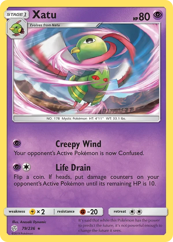 79/236 Xatu Rare Pokemon Card