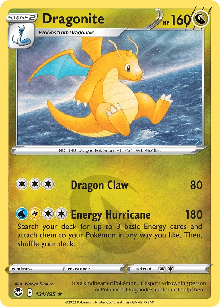 131/195 from Silver Tempest Holo Rare Pokemon Card
