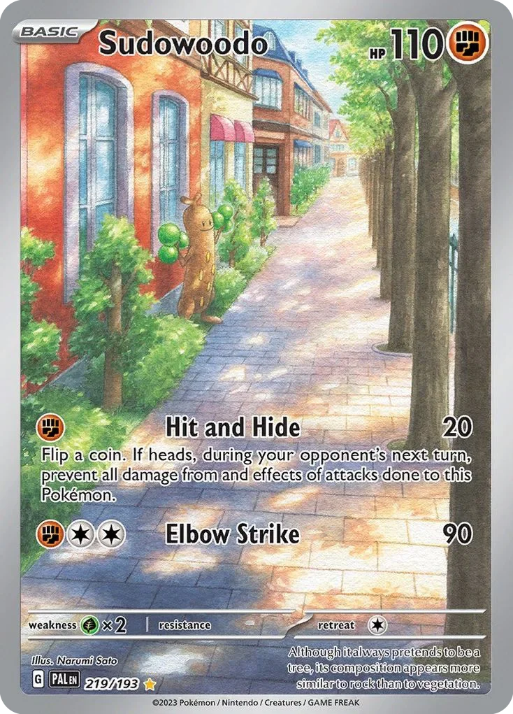 219/193 from Paldea Evolved Illustration Rare Pokemon Card
