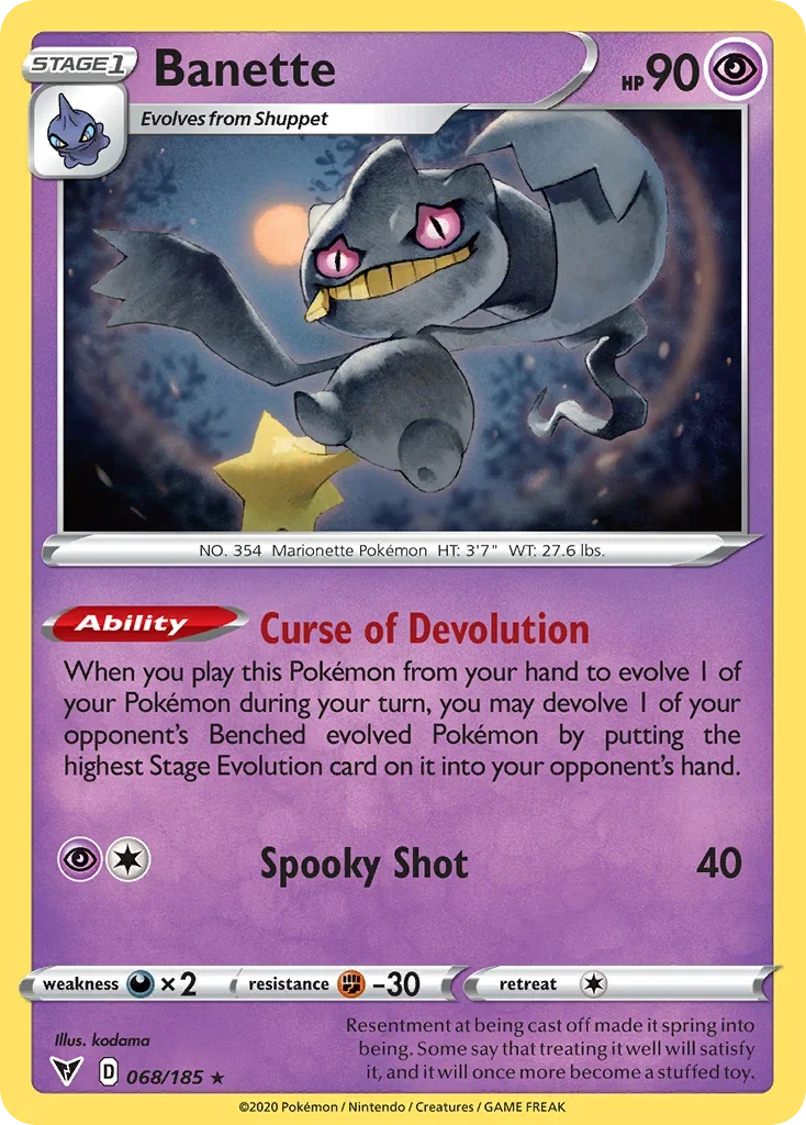 068/185 from Vivid Voltage Rare Pokemon Card