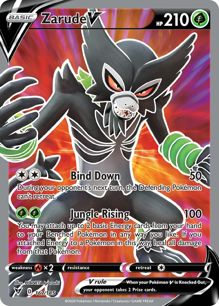 167/185 from Vivid Voltage Full Art Pokemon Card