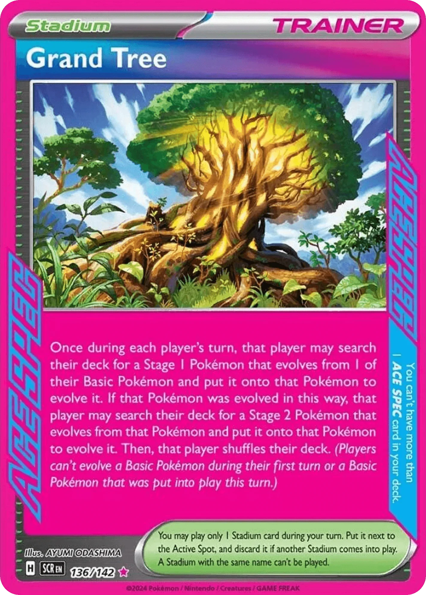 136/142 from Stellar Crown Card List ACE SPEC Rare Pokemon Card