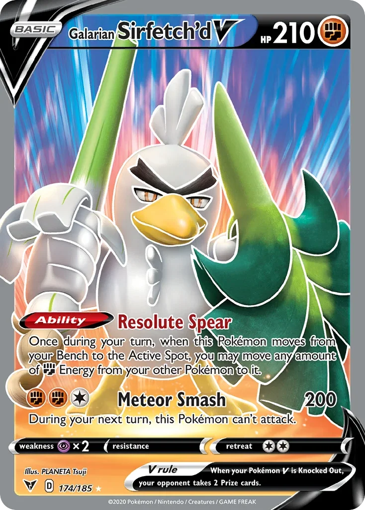 174/185 from Vivid Voltage Full Art Pokemon Card
