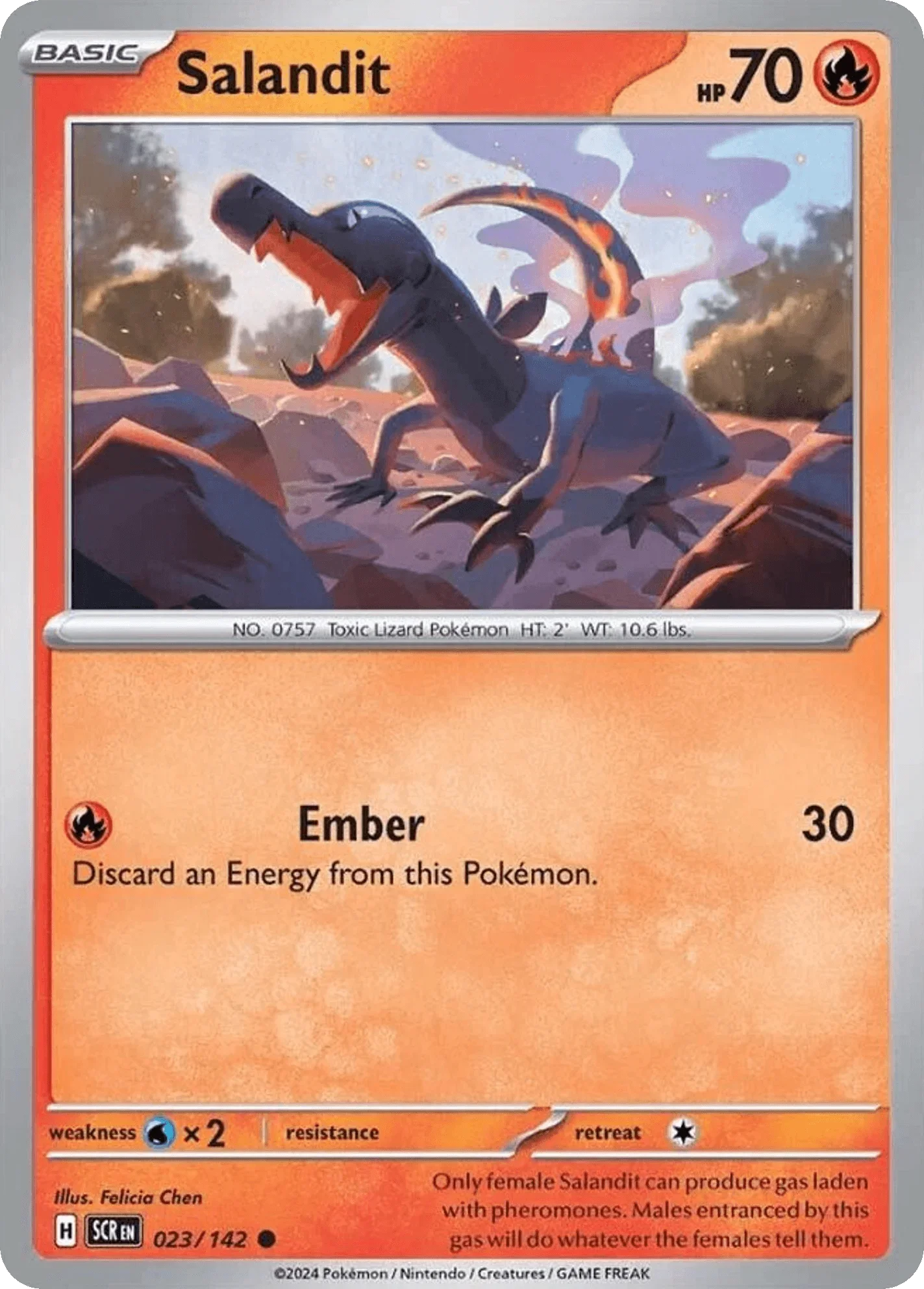 023/142 from Stellar Crown Card List Common Pokemon Card