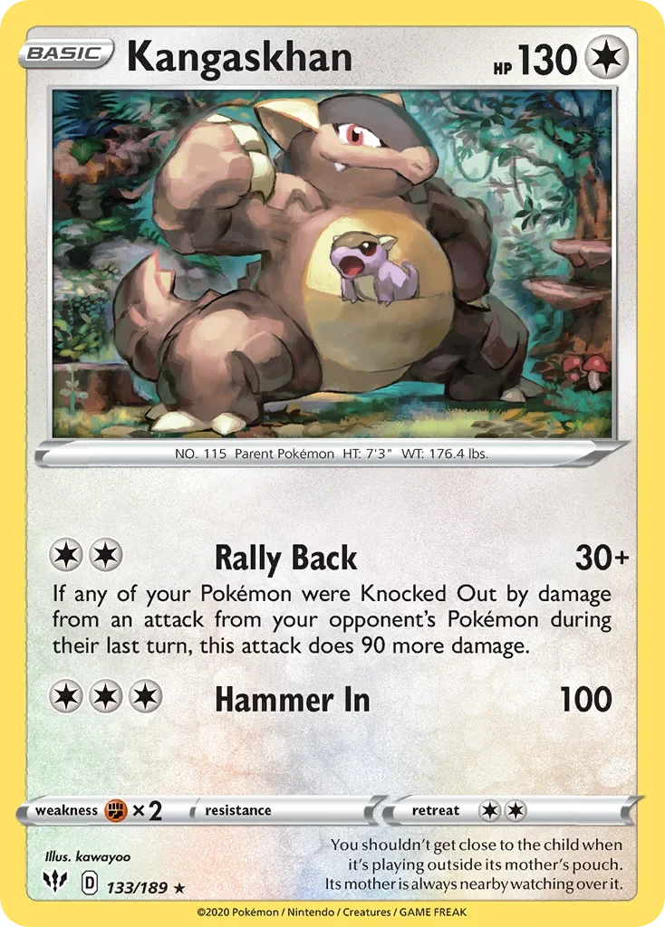 133/189 from Darkness Ablaze Holo Rare Pokemon Card