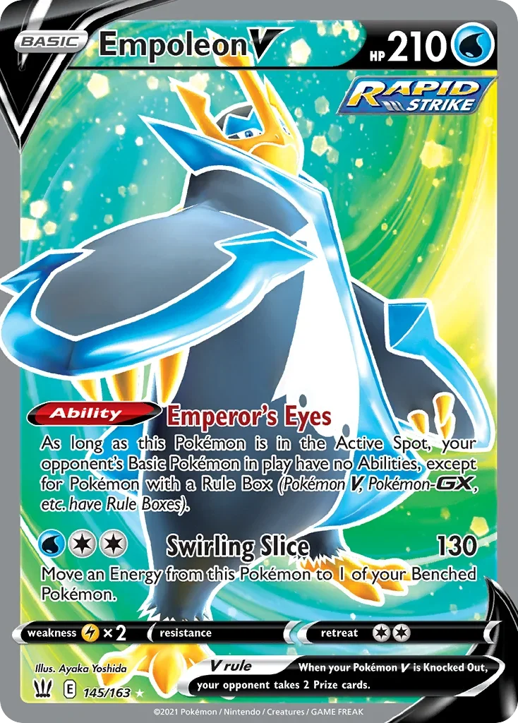 145/163 from Battle Styles Full Art Pokemon Card